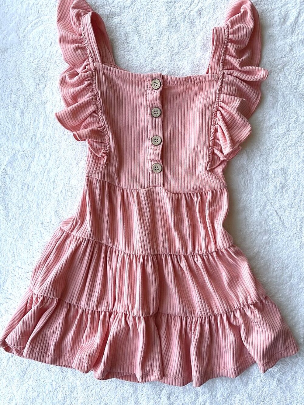 Pink tiered ruffle dress size 3T
